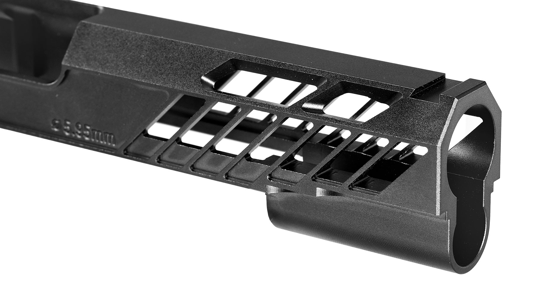 Dr. Black Type 505 CNC 6063 Aluminium Schlitten f. Tokyo Marui Hi-Capa 5.1 GBB schwarz Bild 8