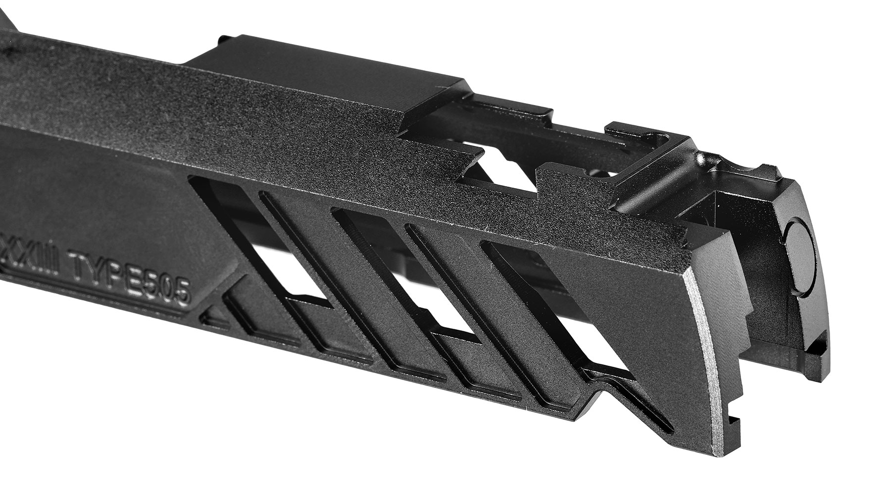 Dr. Black Type 505 CNC 6063 Aluminium Schlitten f. Tokyo Marui Hi-Capa 5.1 GBB schwarz Bild 9