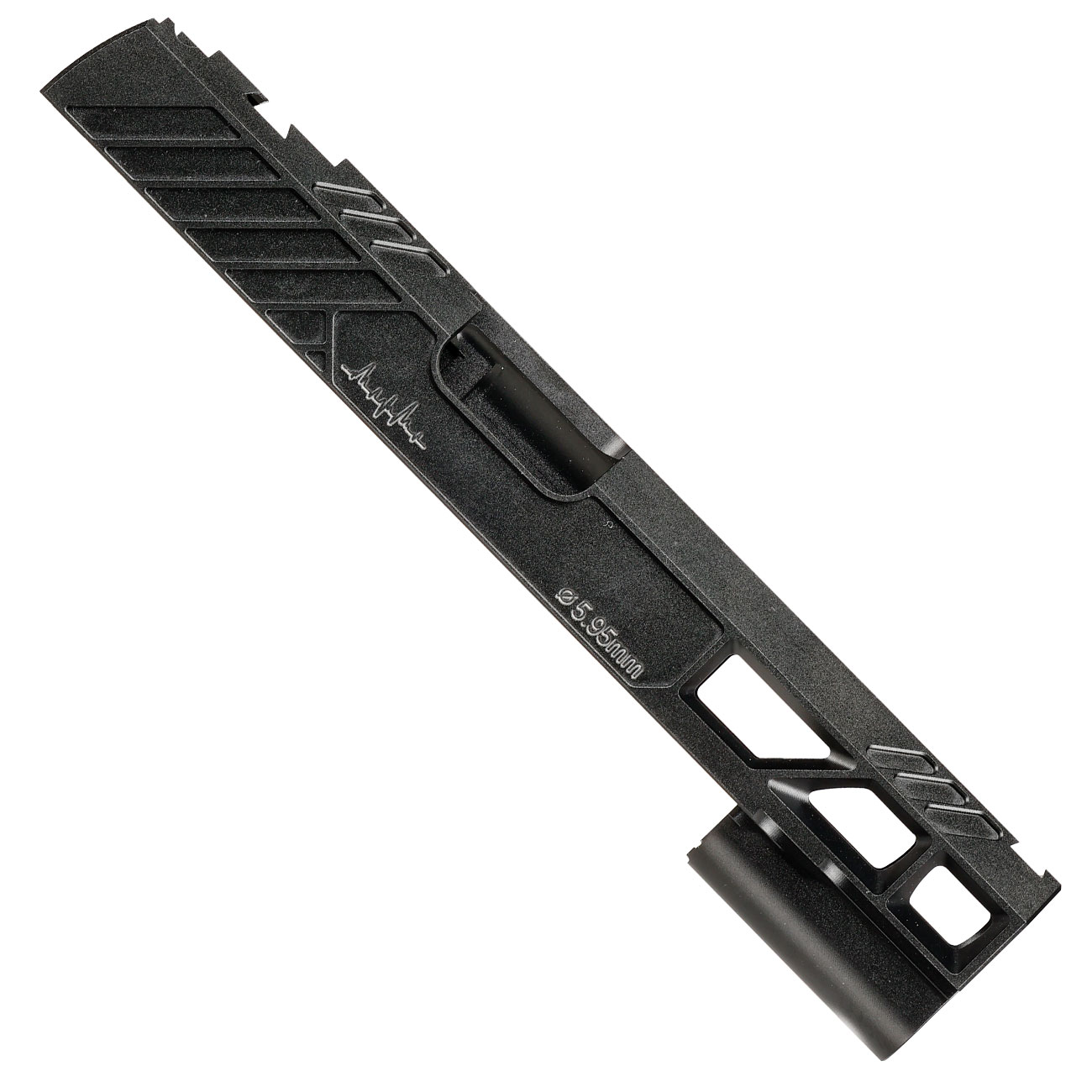 Dr. Black Type 507 CNC 6063 Aluminium Schlitten f. Tokyo Marui Hi-Capa 5.1 GBB schwarz Bild 5