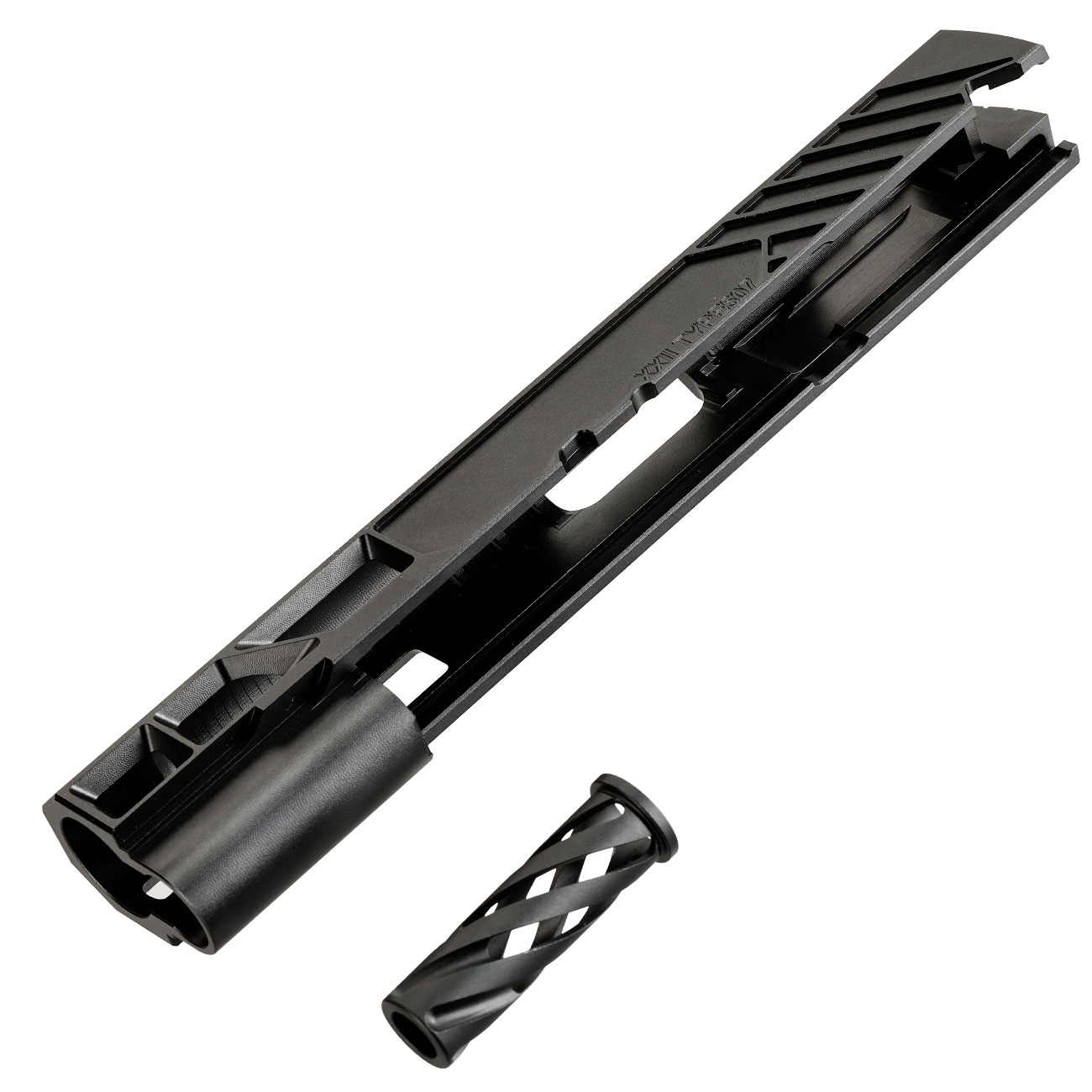 Dr. Black Type 507 CNC 6063 Aluminium Schlitten f. Tokyo Marui Hi-Capa 5.1 GBB schwarz Bild 6