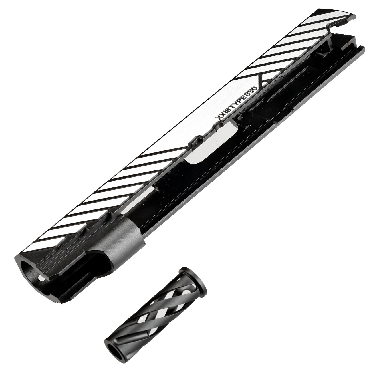 Dr. Black Type 850 CNC 6063 Aluminium Schlitten f. Tokyo Marui Hi-Capa 5.1 GBB schwarz Bild 6