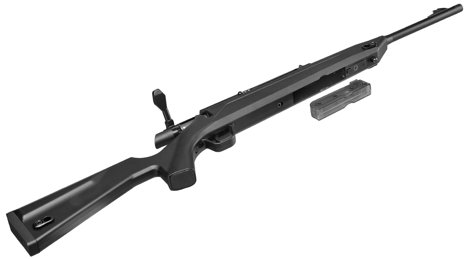 Action Army AAC-C1 Athena Gas Bolt Action Snipergewehr Springer 6mm BB schwarz Bild 5