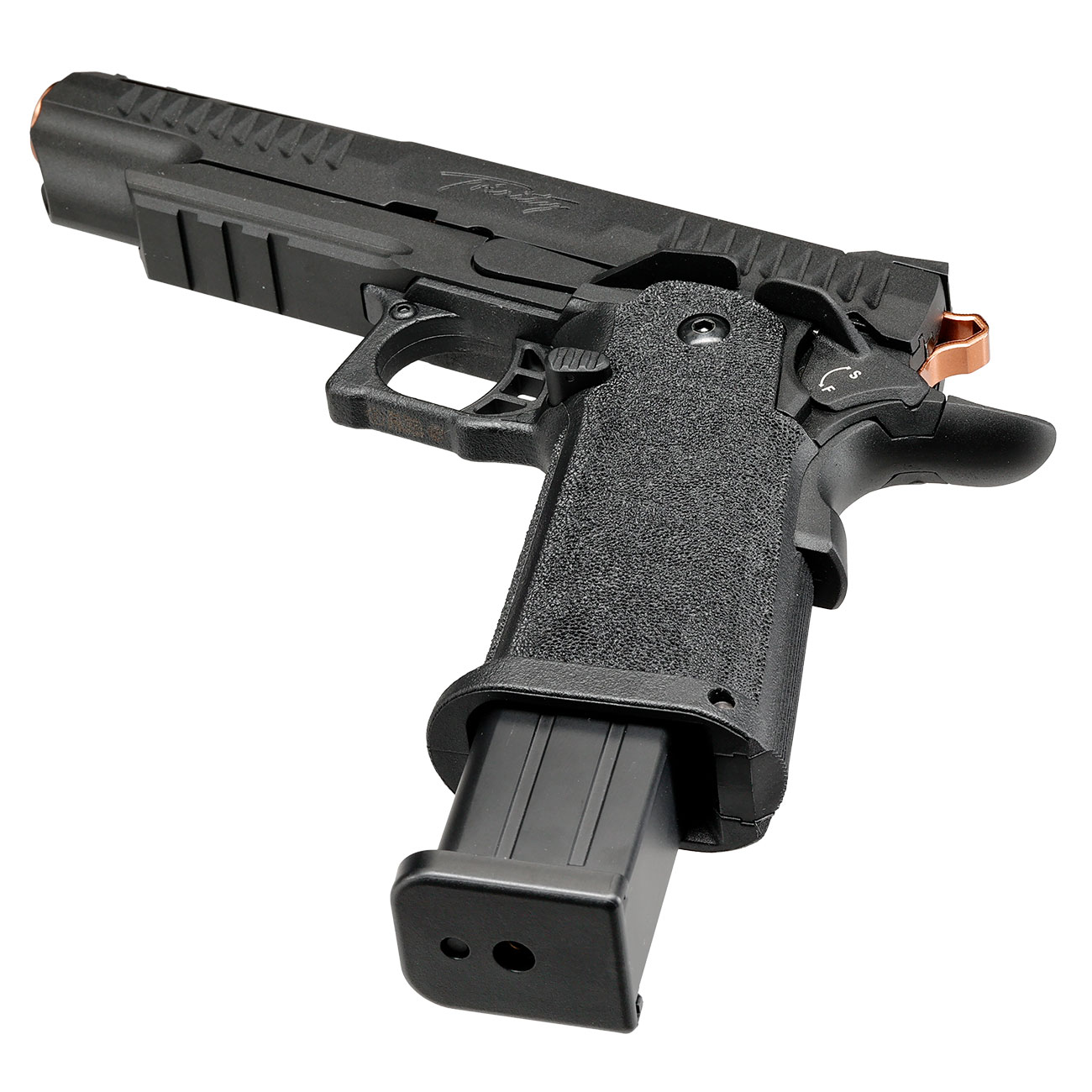 Modify Hi-Capa 5.1 Trinity Vollmetall GBB 6mm BB schwarz / bronze Bild 5