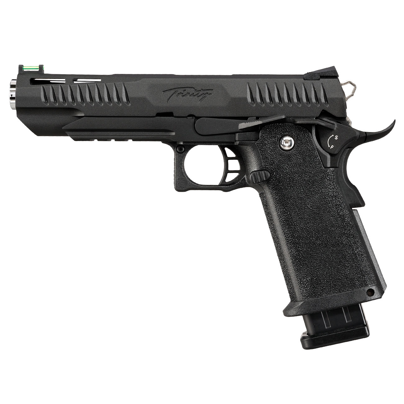 Modify Hi-Capa 5.1 Trinity Vollmetall GBB 6mm BB schwarz / silber Bild 1