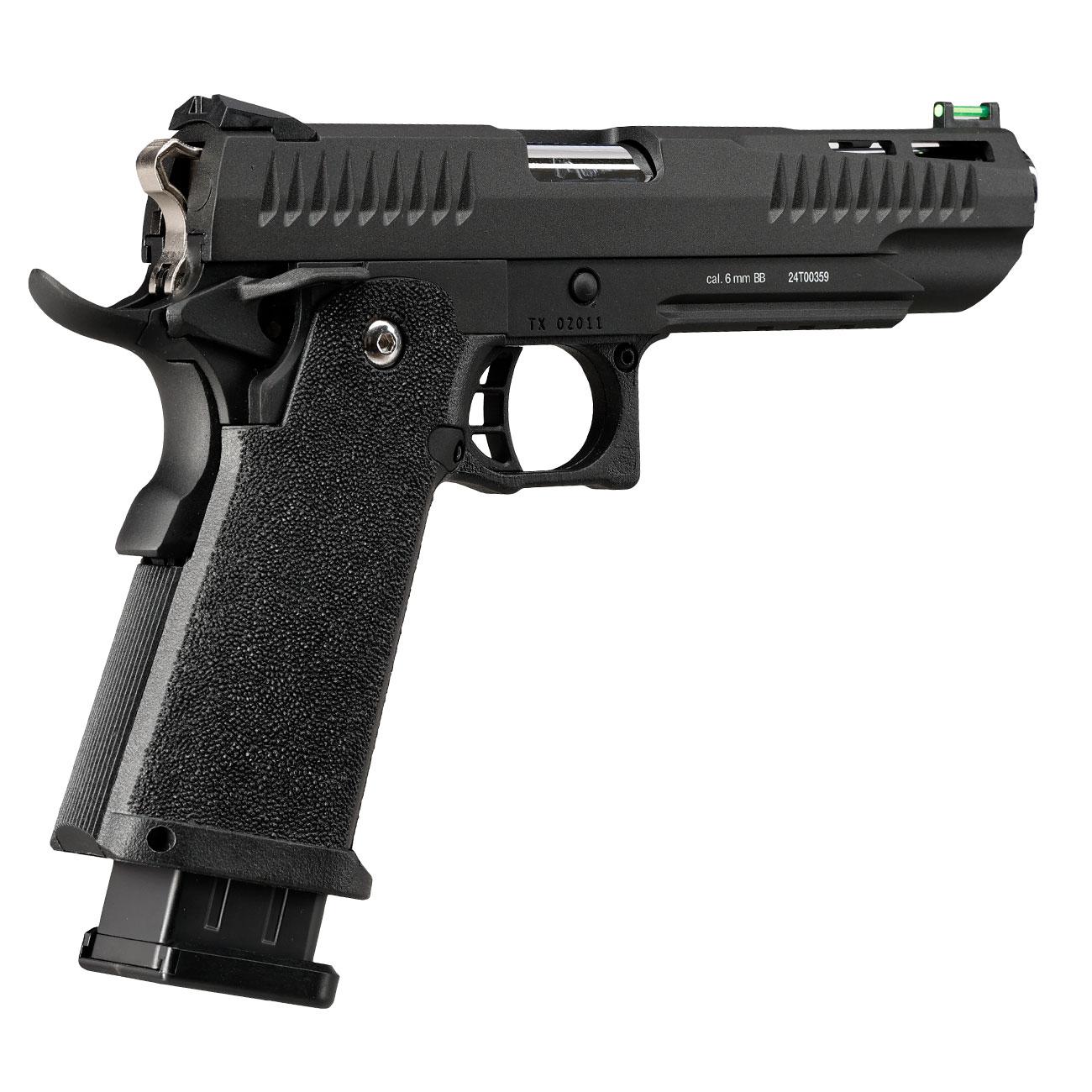 Modify Hi-Capa 5.1 Trinity Vollmetall GBB 6mm BB schwarz / silber Bild 4