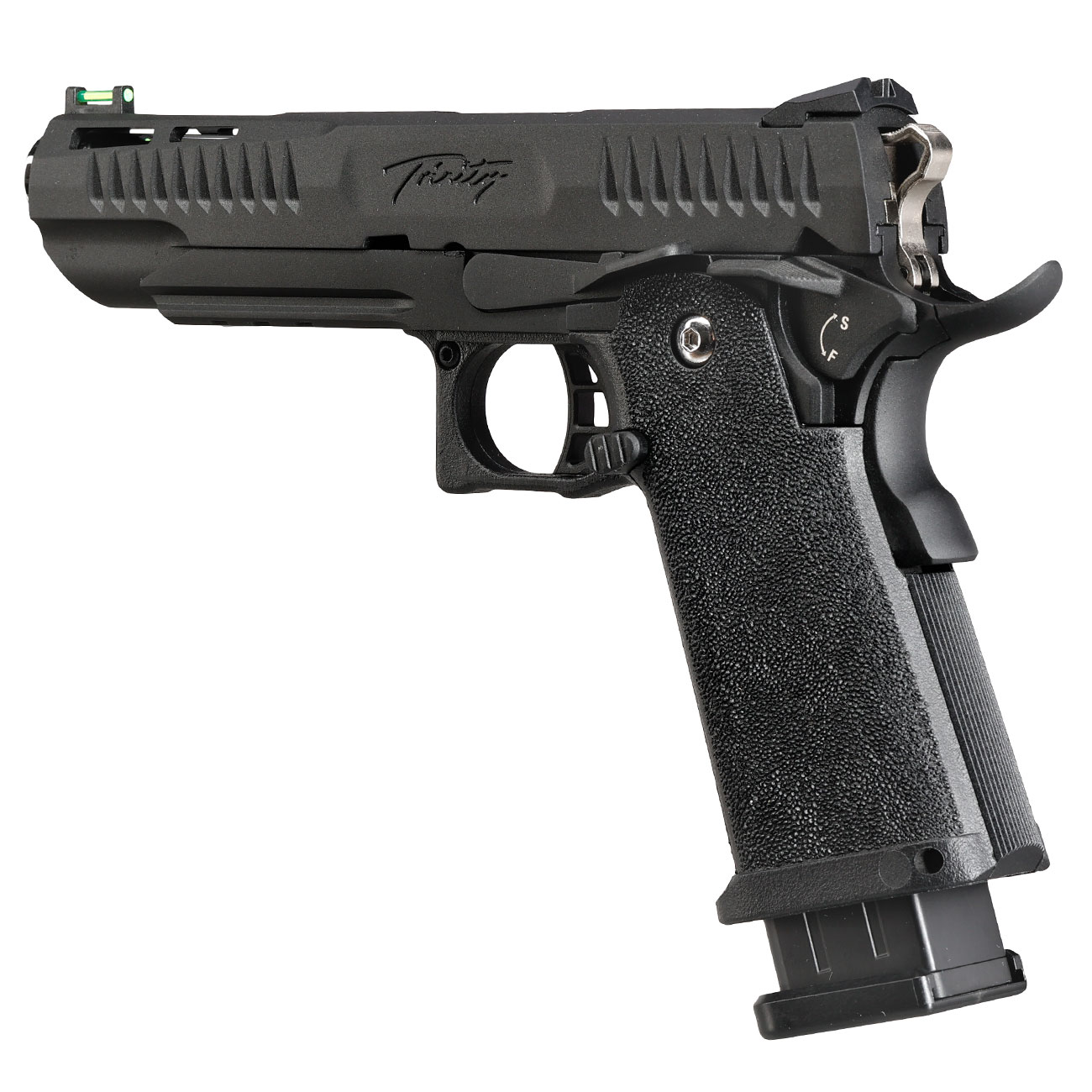 Modify Hi-Capa 5.1 Trinity Vollmetall GBB 6mm BB schwarz / silber Bild 8
