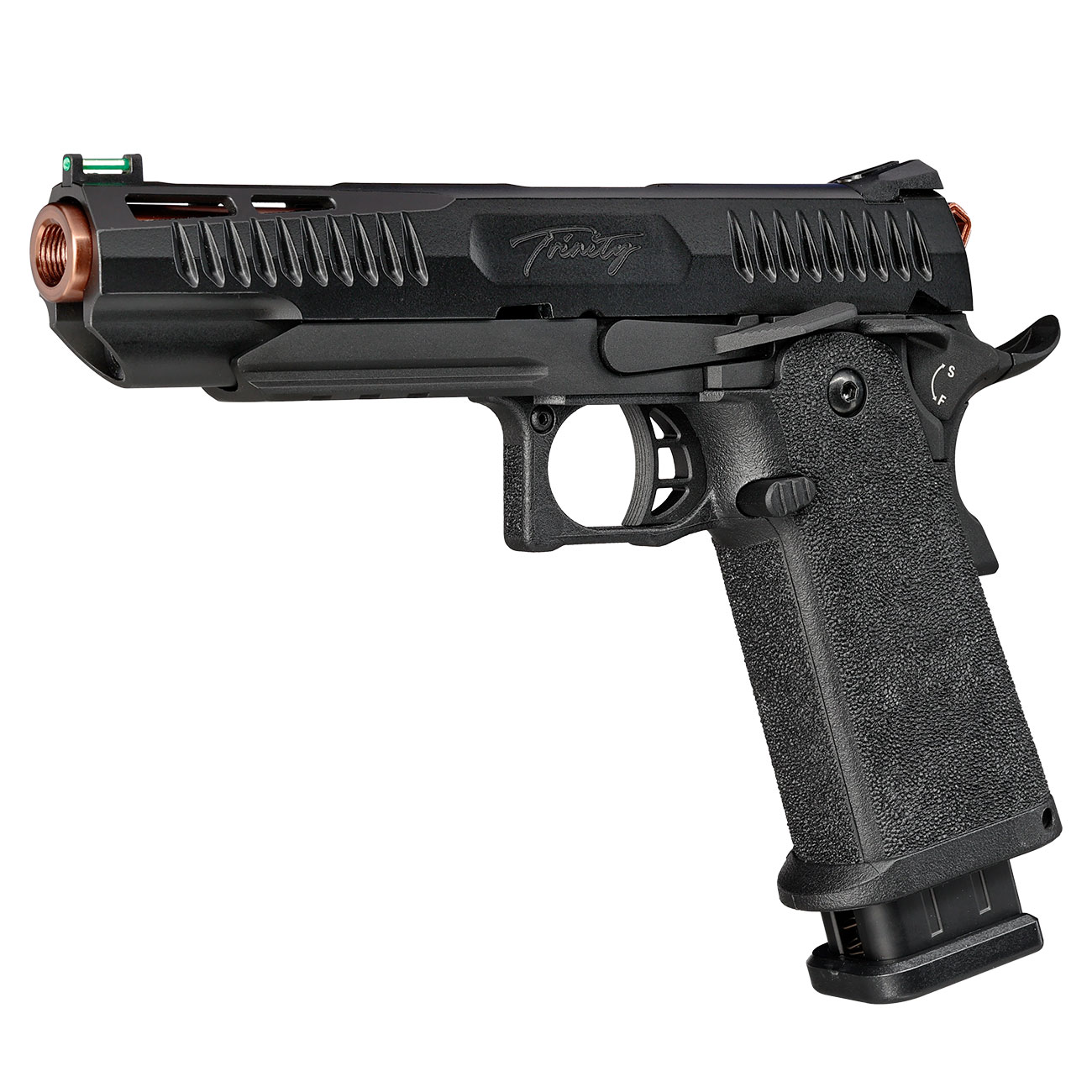 Modify Hi-Capa 5.1 Trinity Metallrahmen / Polymer-Schlitten GBB 6mm BB schwarz / bronze