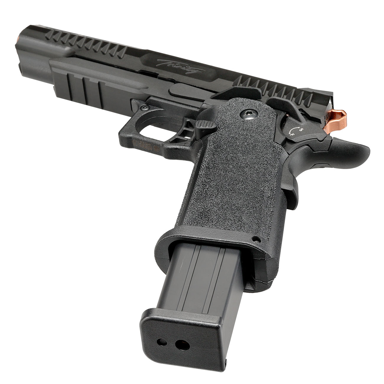 Modify Hi-Capa 5.1 Trinity Metallrahmen / Polymer-Schlitten GBB 6mm BB schwarz / bronze Bild 5