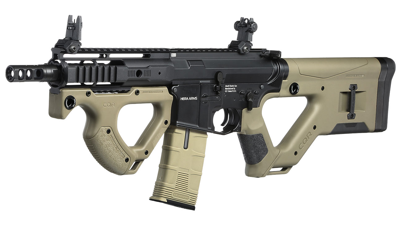 ASG / ICS Hera Arms CQR SSS Gen. 2 Vollmetall S-AEG 6mm BB Desert Tan
