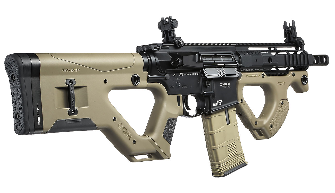 ASG / ICS Hera Arms CQR SSS Gen. 2 Vollmetall S-AEG 6mm BB Desert Tan Bild 3
