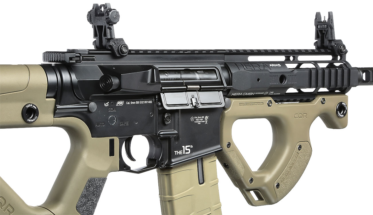 ASG / ICS Hera Arms CQR SSS Gen. 2 Vollmetall S-AEG 6mm BB Desert Tan Bild 8