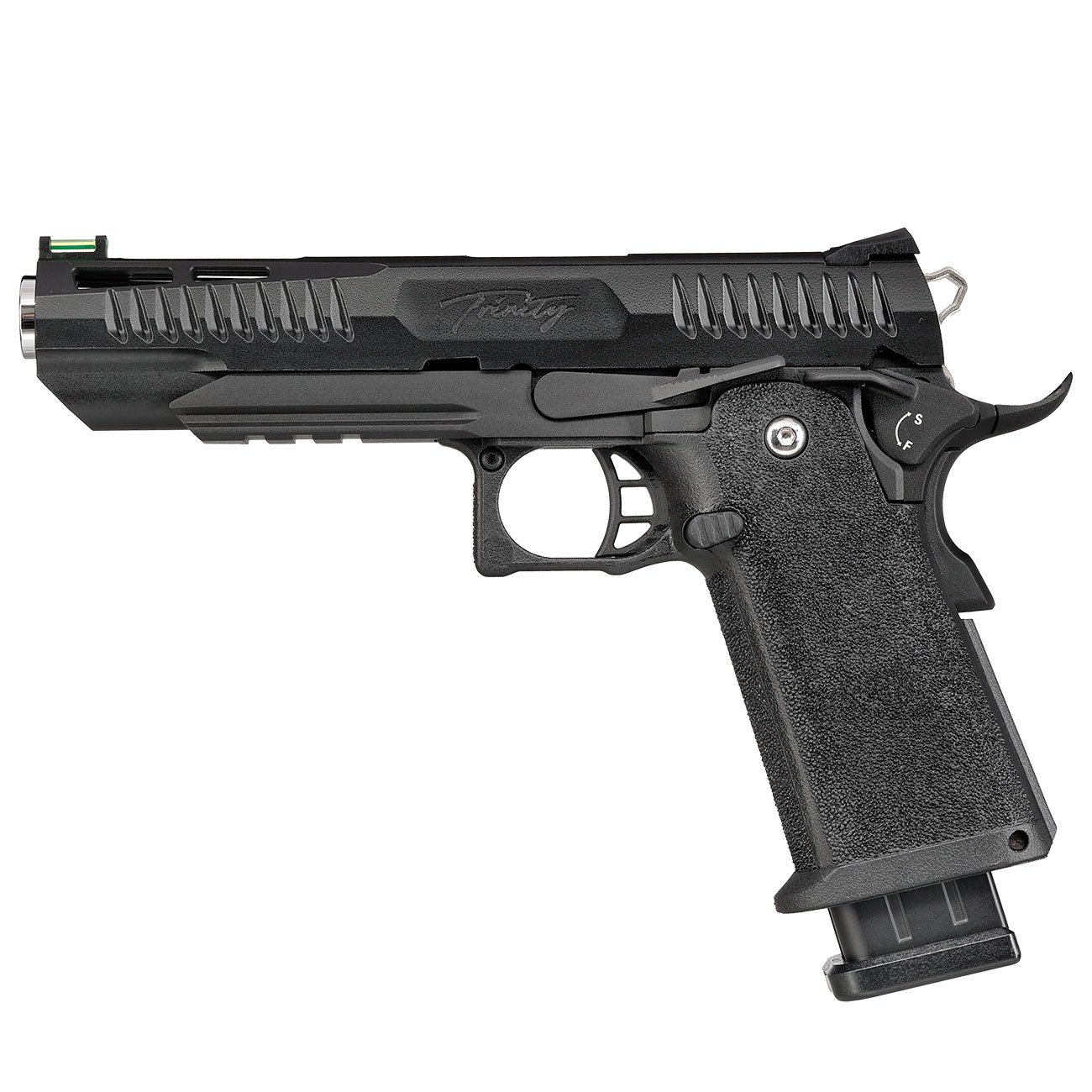 Modify Hi-Capa 5.1 Trinity Metallrahmen / Polymer-Schlitten GBB 6mm BB schwarz / silber Bild 1