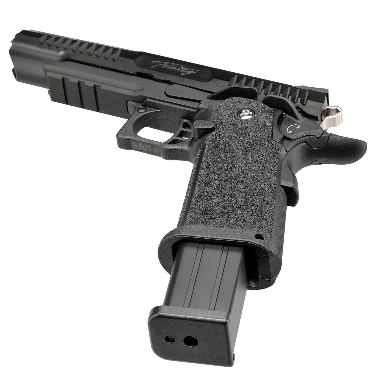 Modify Hi-Capa 5.1 Trinity Metallrahmen / Polymer-Schlitten GBB 6mm BB schwarz / silber Bild 5