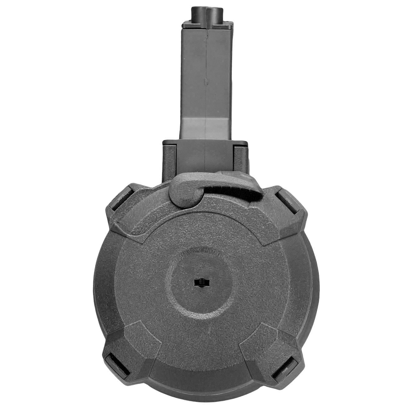 A&K MP5 D-60 Style Polymer Trommelmagazin 1200 Schuss schwarz - elektrisch Bild 4