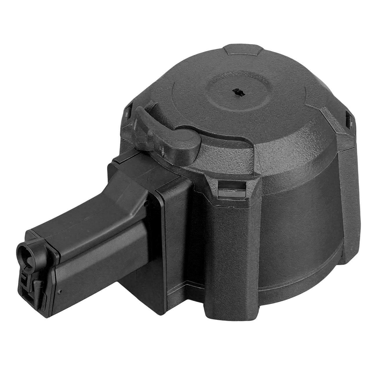A&K MP5 D-60 Style Polymer Trommelmagazin 1200 Schuss schwarz - elektrisch Bild 9