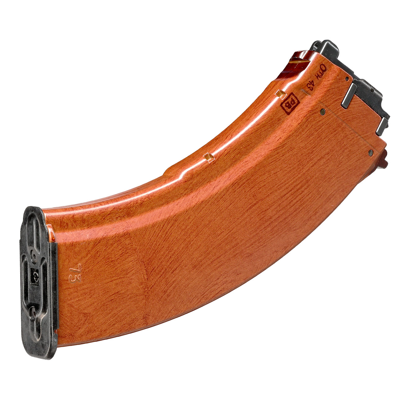Tokyo Marui AKM / AKX GBB Magazin Low-Cap 35 Schuss Realskin braun - Softairgas-Version Bild 1