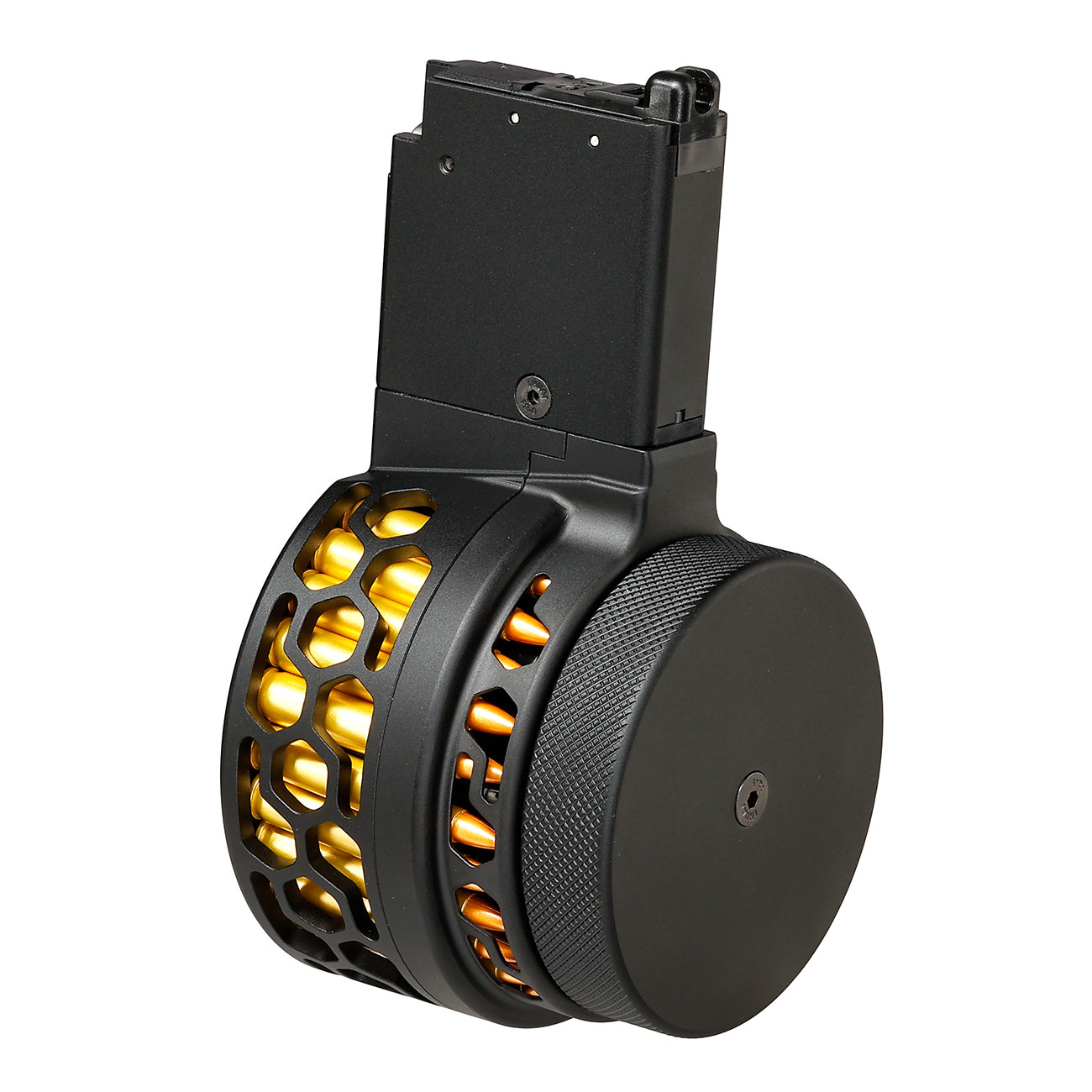 Dytac X-Style Metall-Trommelmagazin 100 Schuss f. VFC M4 / M16 GBB Serie schwarz Bild 1