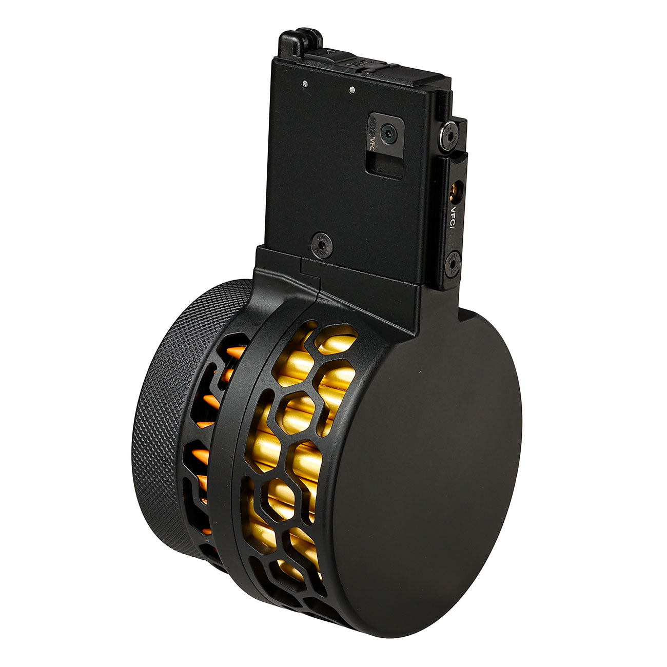 Dytac X-Style Metall-Trommelmagazin 100 Schuss f. VFC M4 / M16 GBB Serie schwarz Bild 3