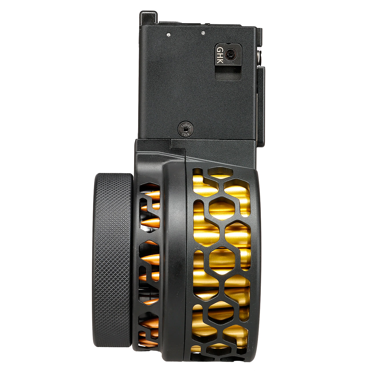 Dytac X-Style Metall-Trommelmagazin 100 Schuss f. GHK M4 / M16 GBB Serie schwarz Bild 6