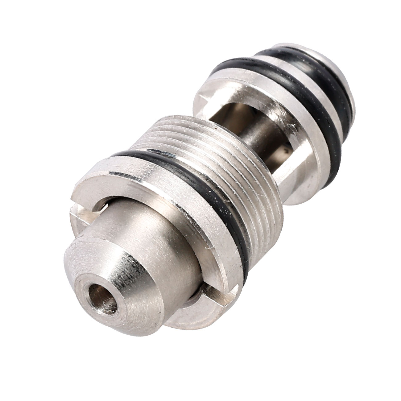 AMG Edelstahl High Output Magazin-Auslassventil f. Tokyo Marui M4 MWS GBB Gewehre silber