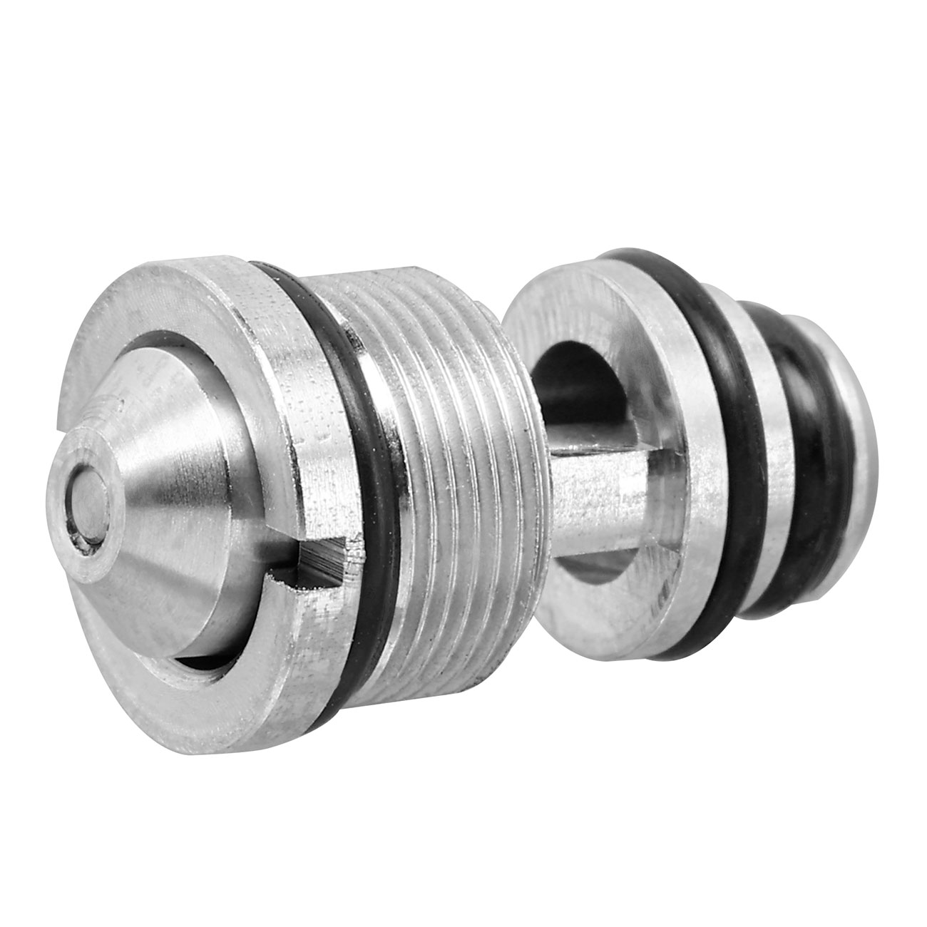AMG Edelstahl High Output Magazin-Auslassventil f. Action Army AAP-01 GBB Pistolen silber