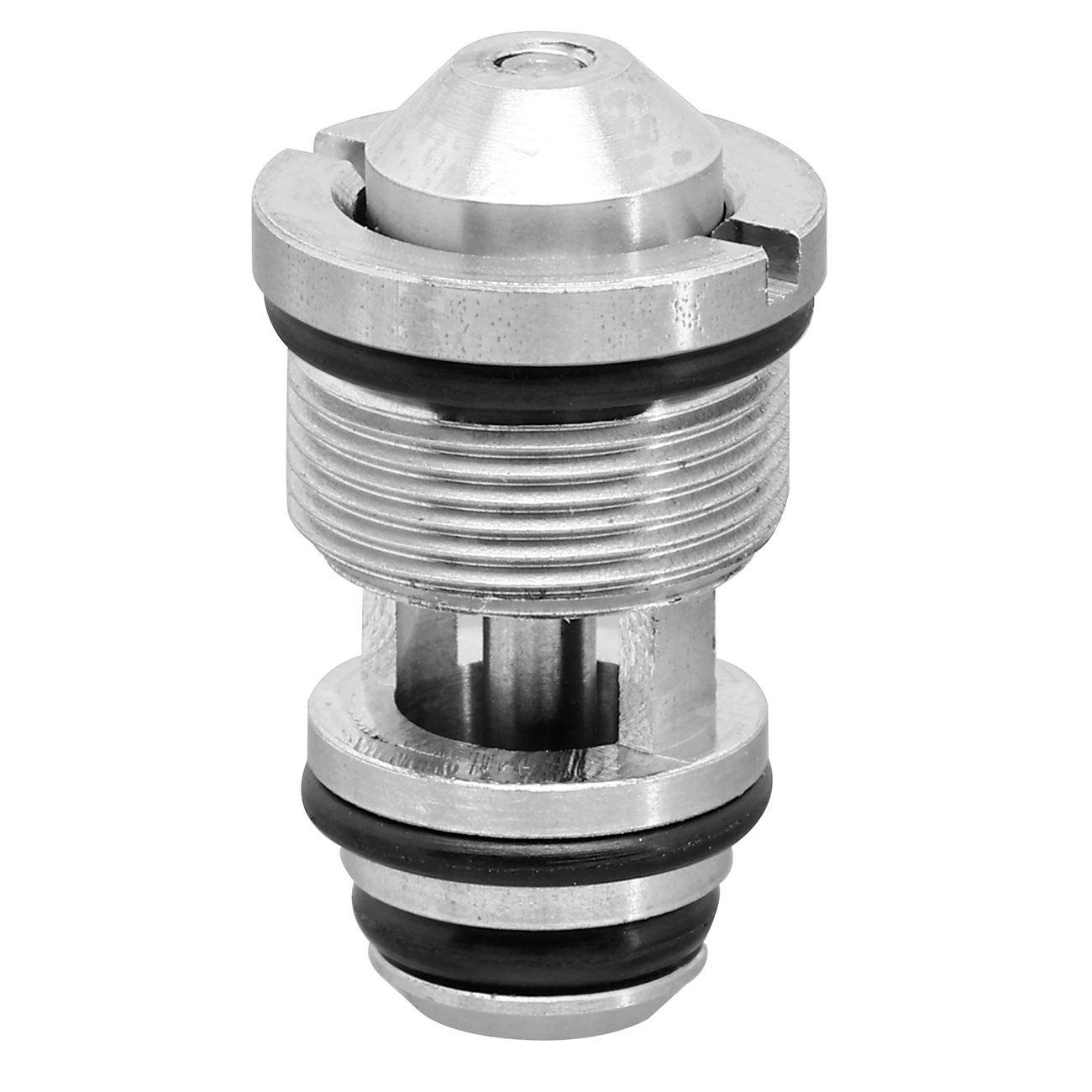 AMG Edelstahl High Output Magazin-Auslassventil f. Action Army AAP-01 GBB Pistolen silber Bild 2