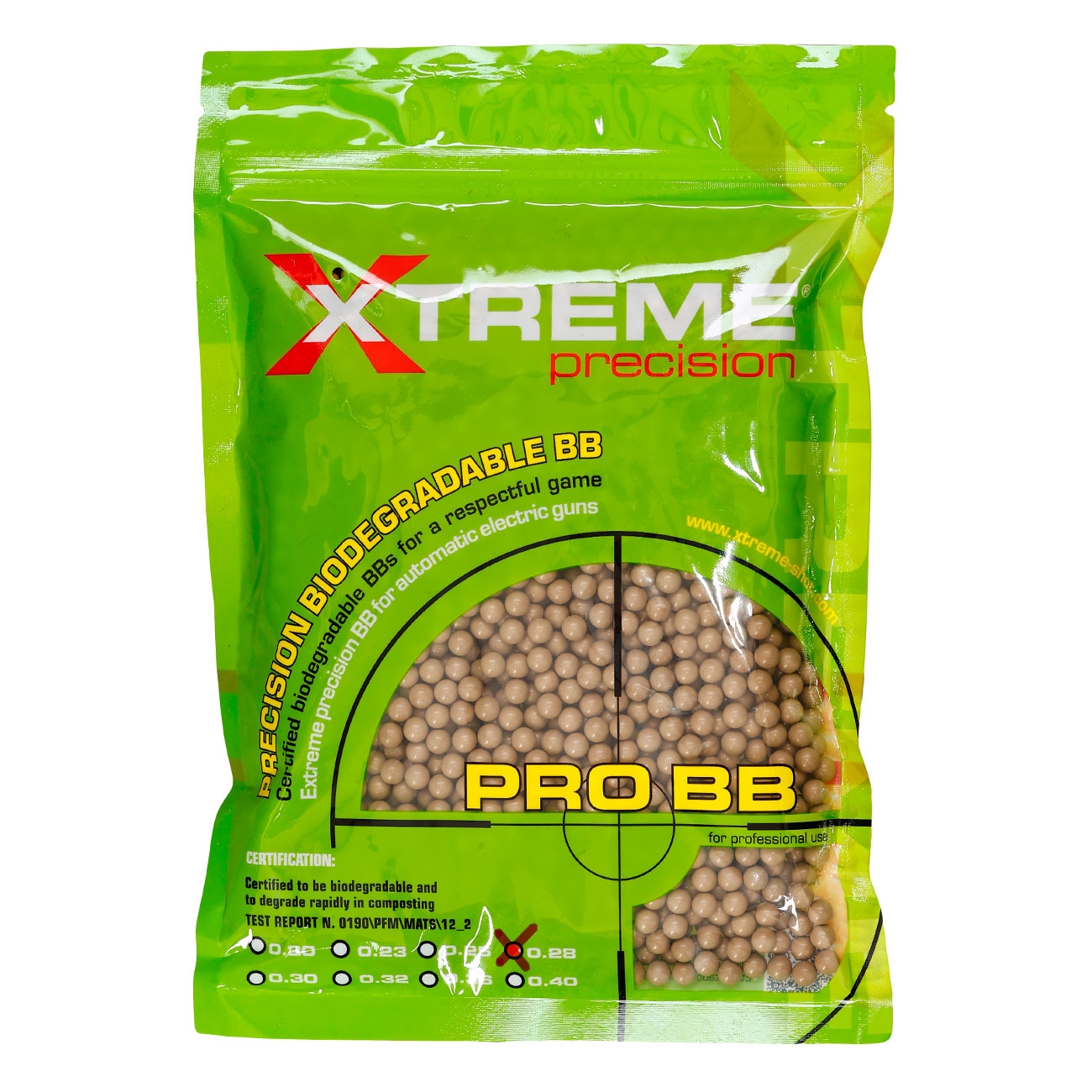 Xtreme Precision Bio BBs 0.28g 2.500er Beutel Dark Earth