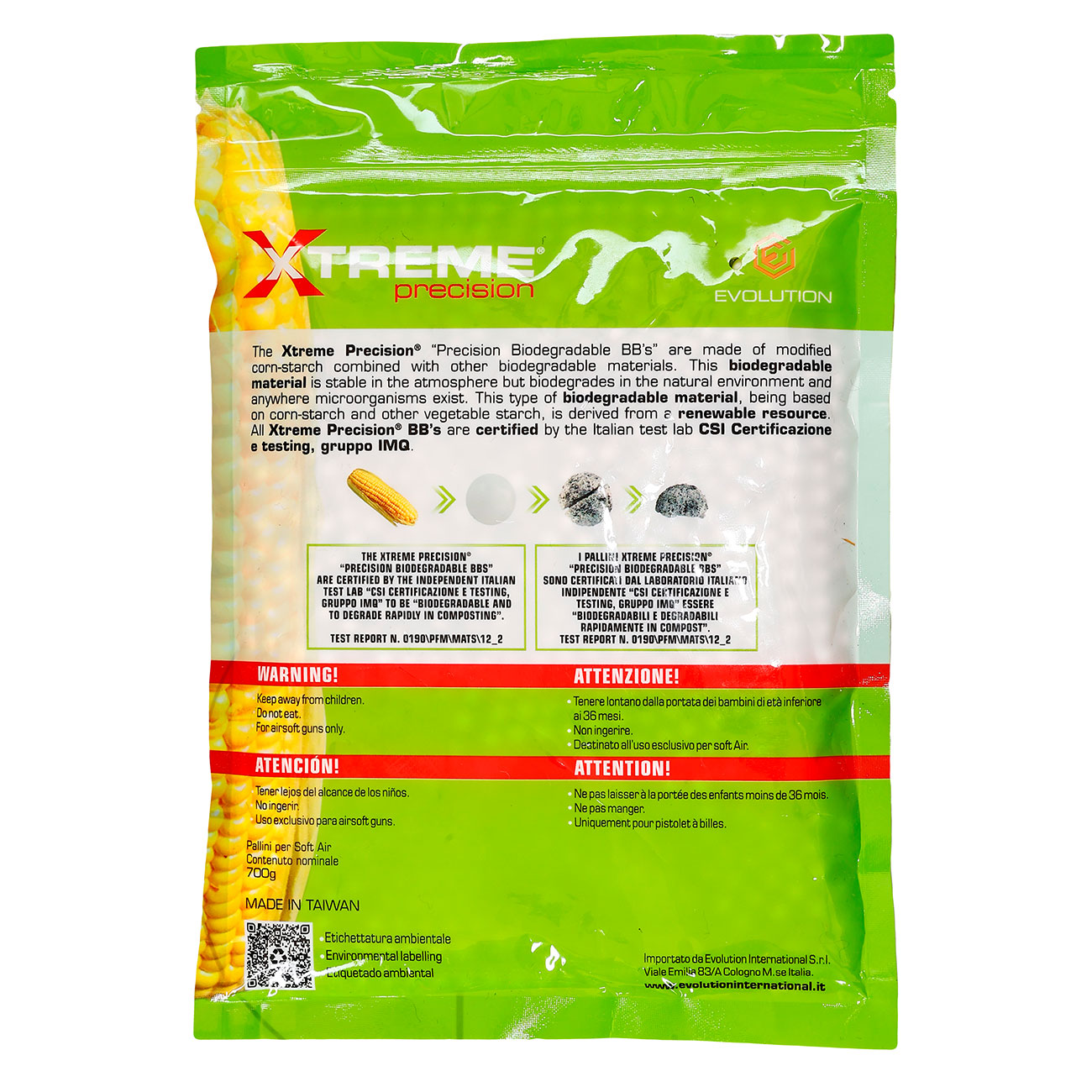 Xtreme Precision Bio BBs 0.40g 1.750er Beutel weiss Bild 1
