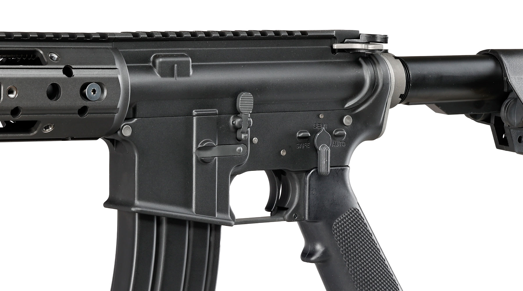Wei-ETech M4 Raptor Standard Vollmetall AWSS Open-Bolt GBB 6mm BB schwarz - Version 3 Bild 7