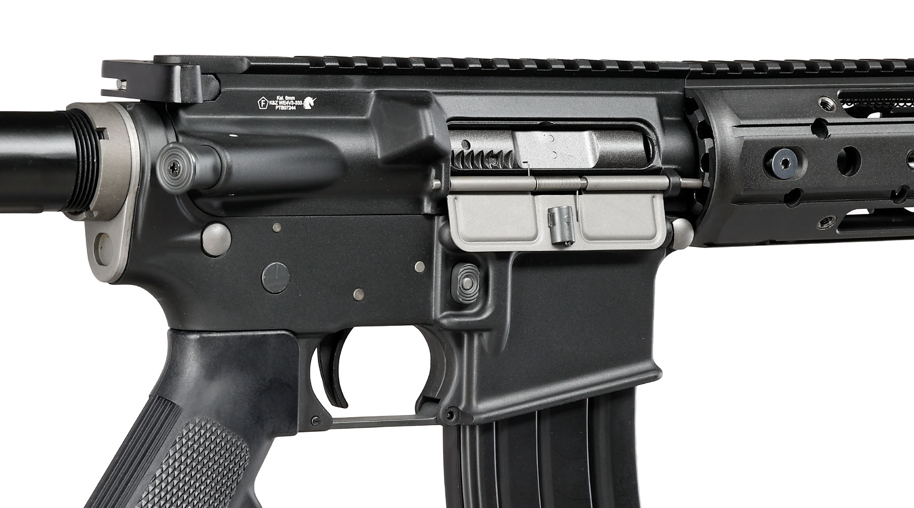 Wei-ETech M4 Raptor Standard Vollmetall AWSS Open-Bolt GBB 6mm BB schwarz - Version 3 Bild 8