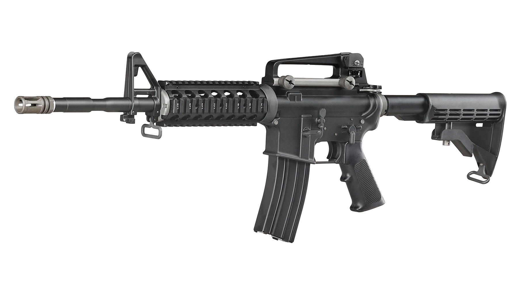 Wei-ETech M4A1 RIS Carbine Vollmetall AWSS Open-Bolt GBB 6mm BB schwarz - Version 3