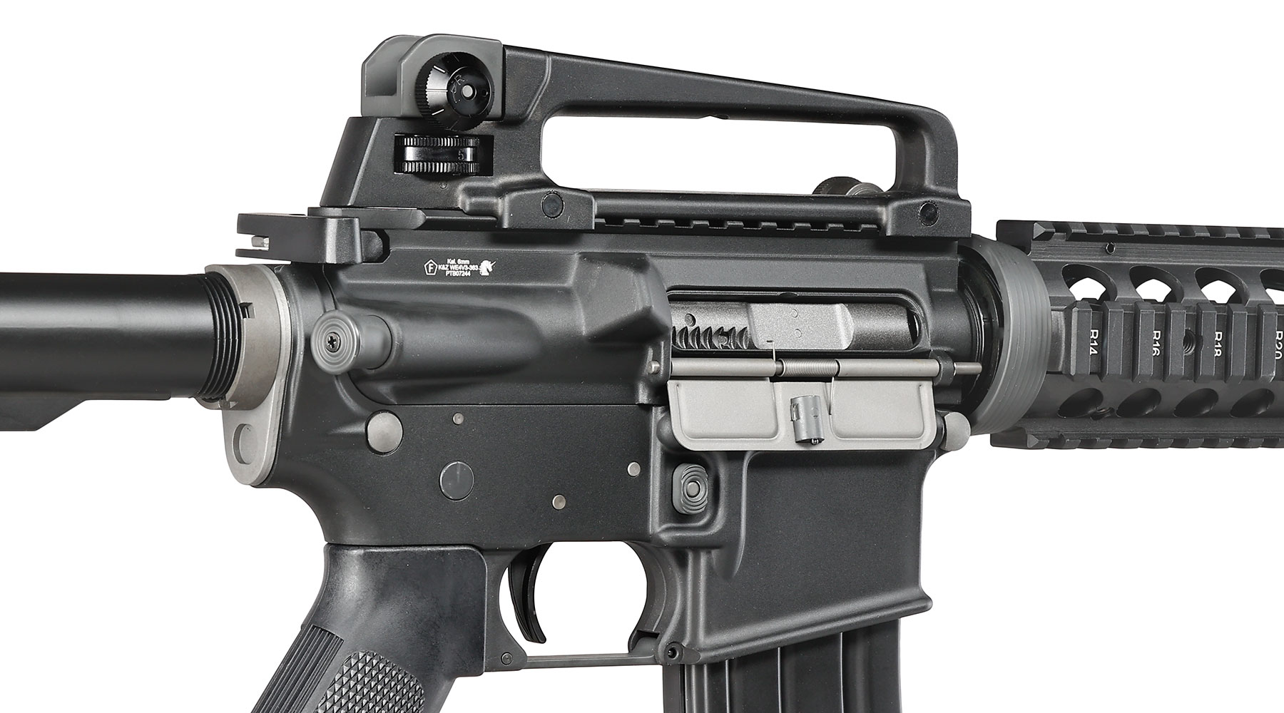Wei-ETech M4A1 RIS Carbine Vollmetall AWSS Open-Bolt GBB 6mm BB schwarz - Version 3 Bild 8