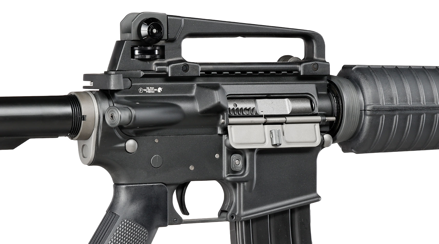 Wei-ETech M4A1 Carbine Vollmetall AWSS Open-Bolt GBB 6mm BB schwarz - Version 3 Bild 8