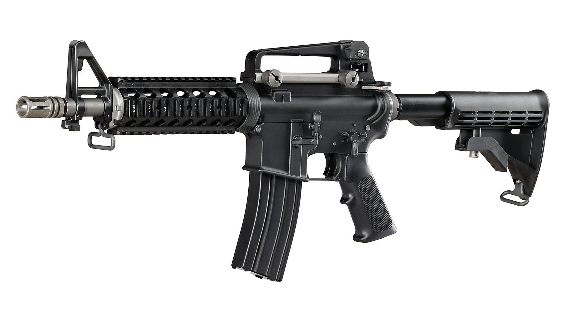 Wei-ETech M4 CQB RIS Vollmetall AWSS Open-Bolt GBB 6mm BB schwarz - Version 3