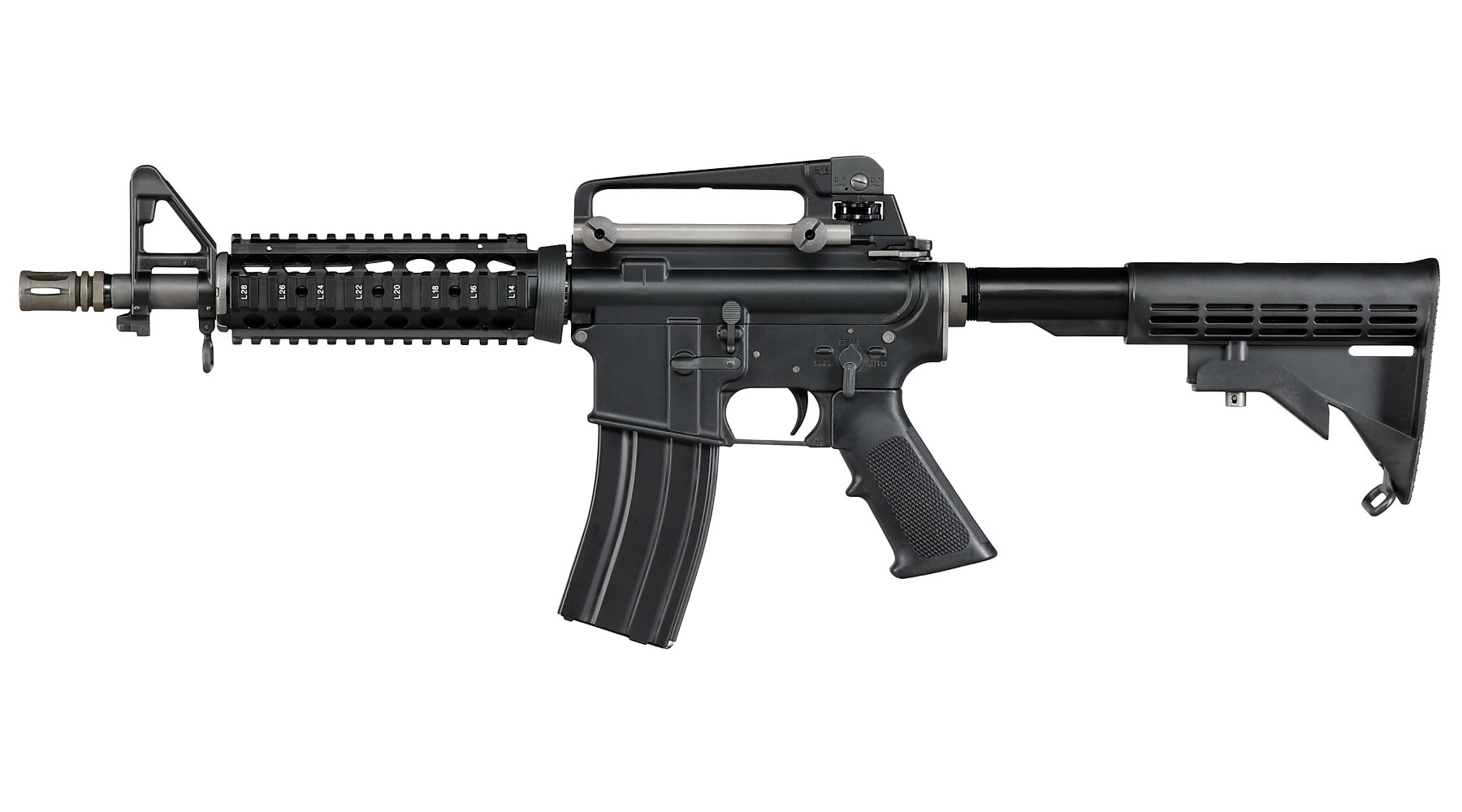 Wei-ETech M4 CQB RIS Vollmetall AWSS Open-Bolt GBB 6mm BB schwarz - Version 3 Bild 1