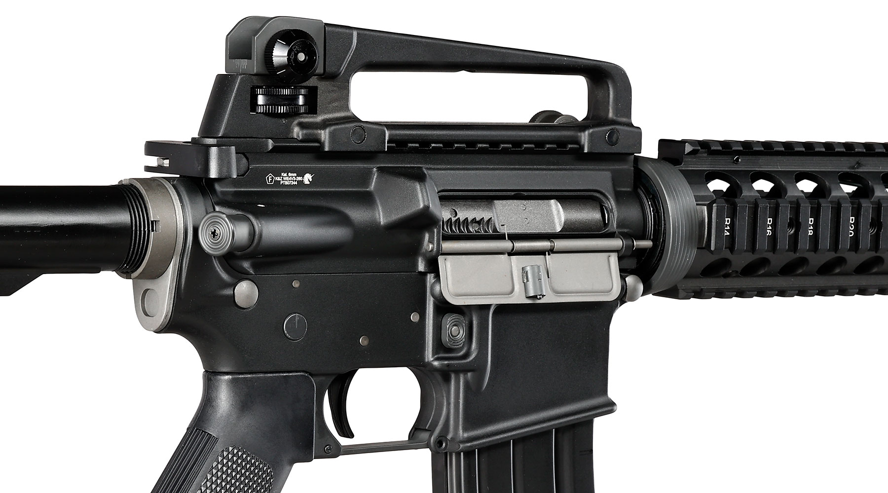 Wei-ETech M4 CQB RIS Vollmetall AWSS Open-Bolt GBB 6mm BB schwarz - Version 3 Bild 8