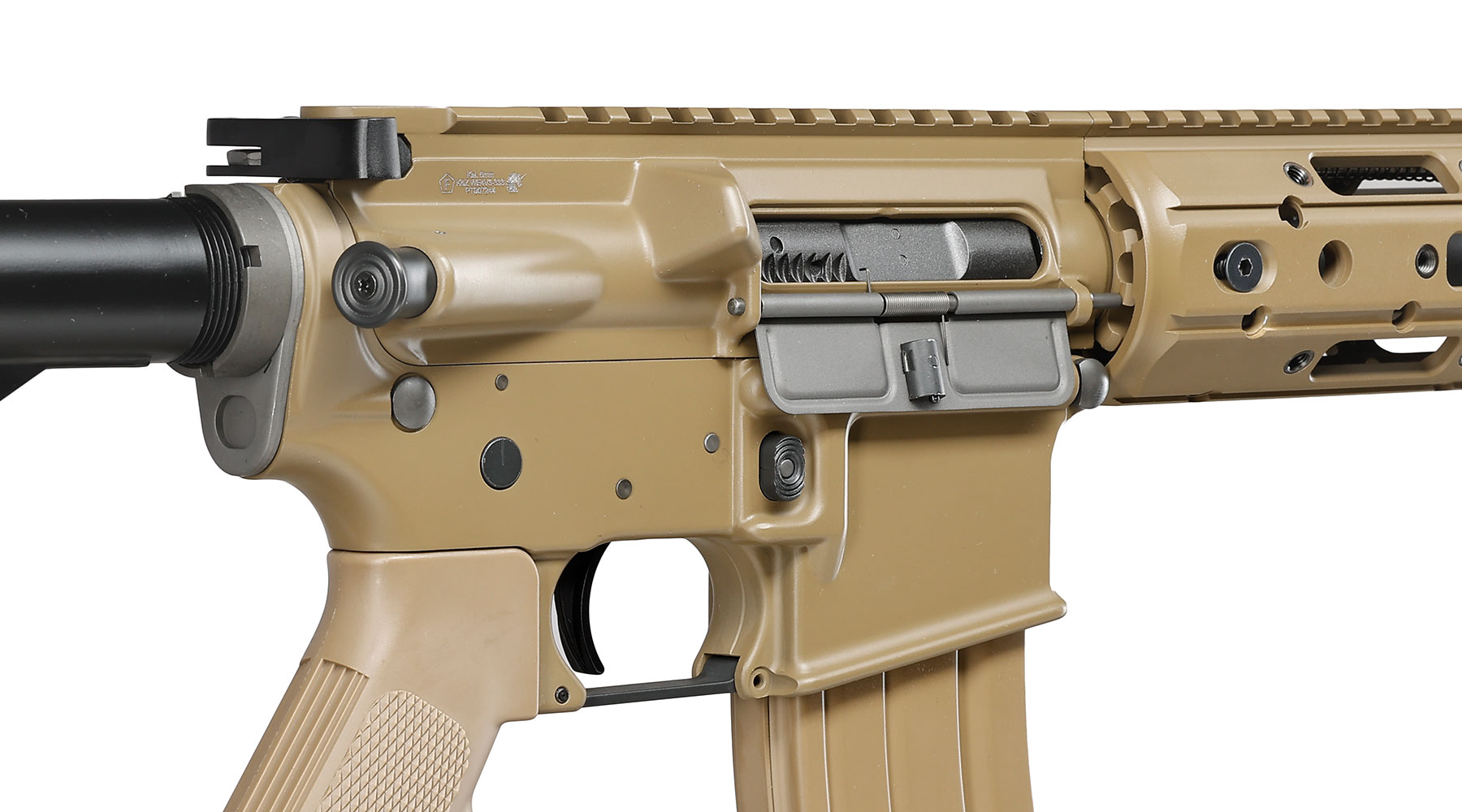 Wei-ETech M4 Raptor Standard Vollmetall AWSS Open-Bolt GBB 6mm BB tan - Version 3 Bild 8