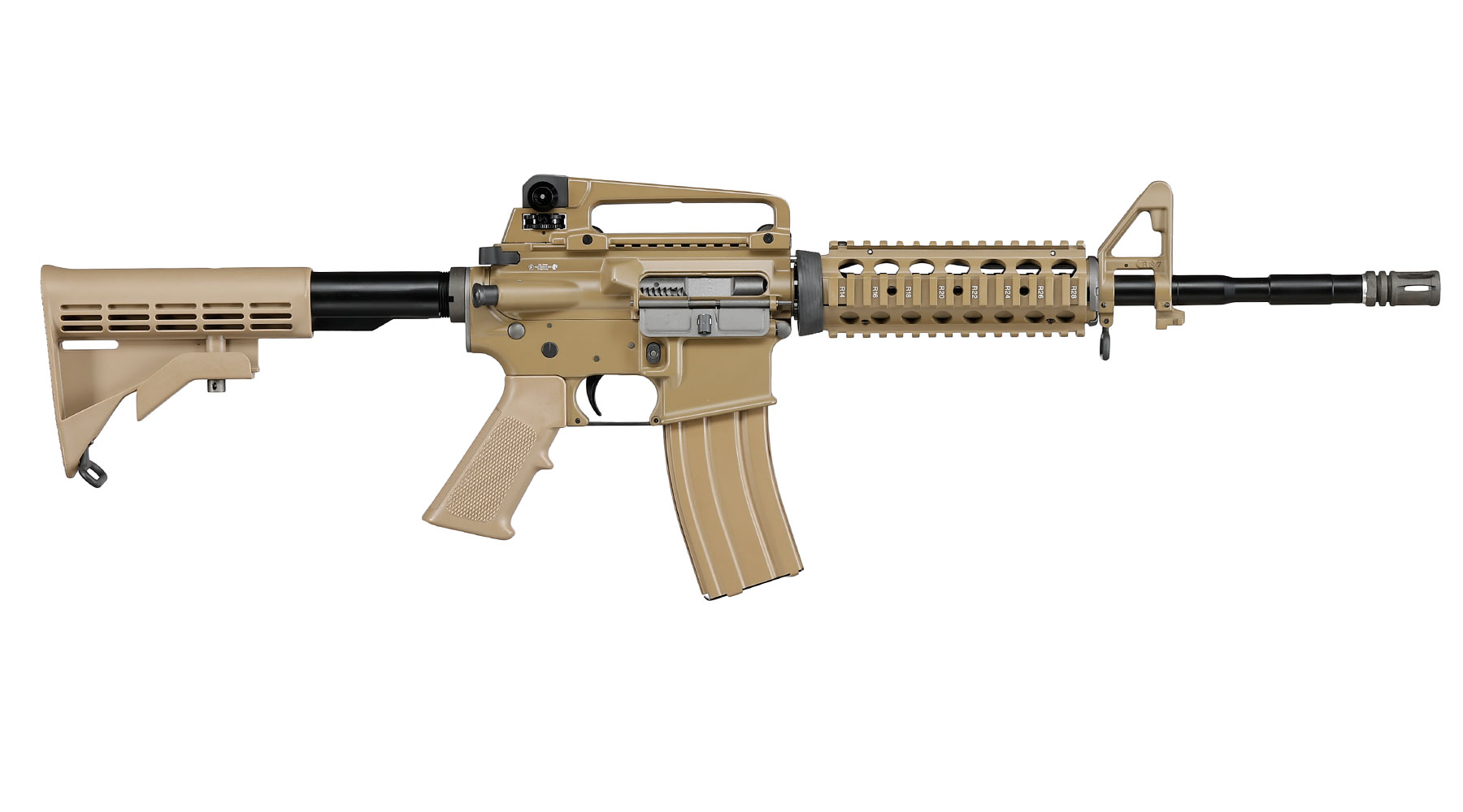 Wei-ETech M4A1 RIS Carbine Vollmetall AWSS Open-Bolt GBB 6mm BB tan - Version 3 Bild 2