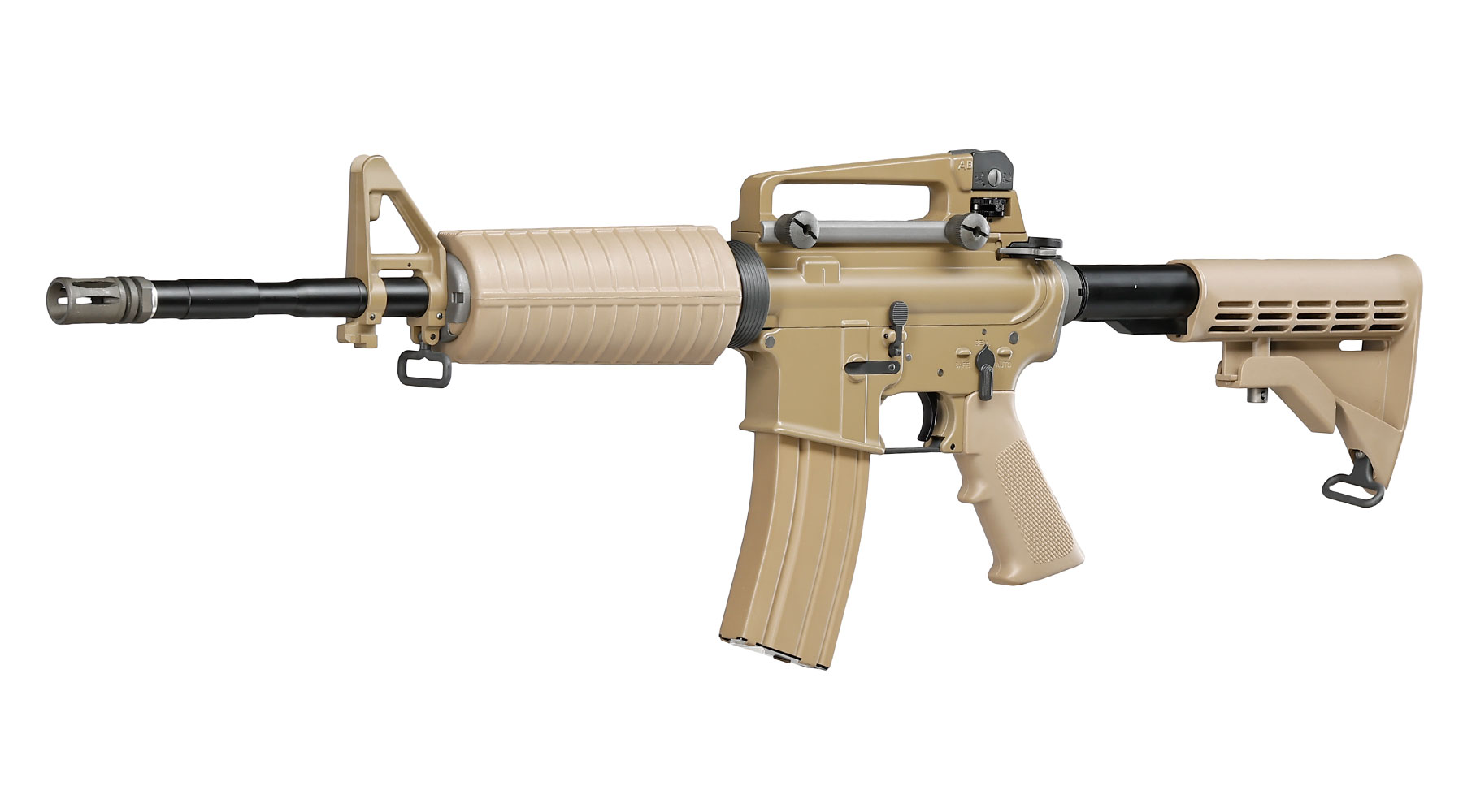 Wei-ETech M4A1 Carbine Vollmetall AWSS Open-Bolt GBB 6mm BB tan - Version 3