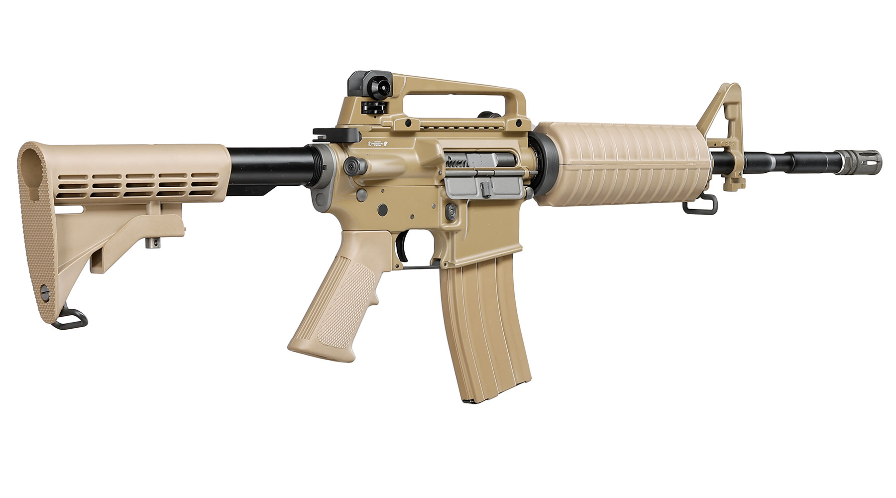 Wei-ETech M4A1 Carbine Vollmetall AWSS Open-Bolt GBB 6mm BB tan - Version 3 Bild 3