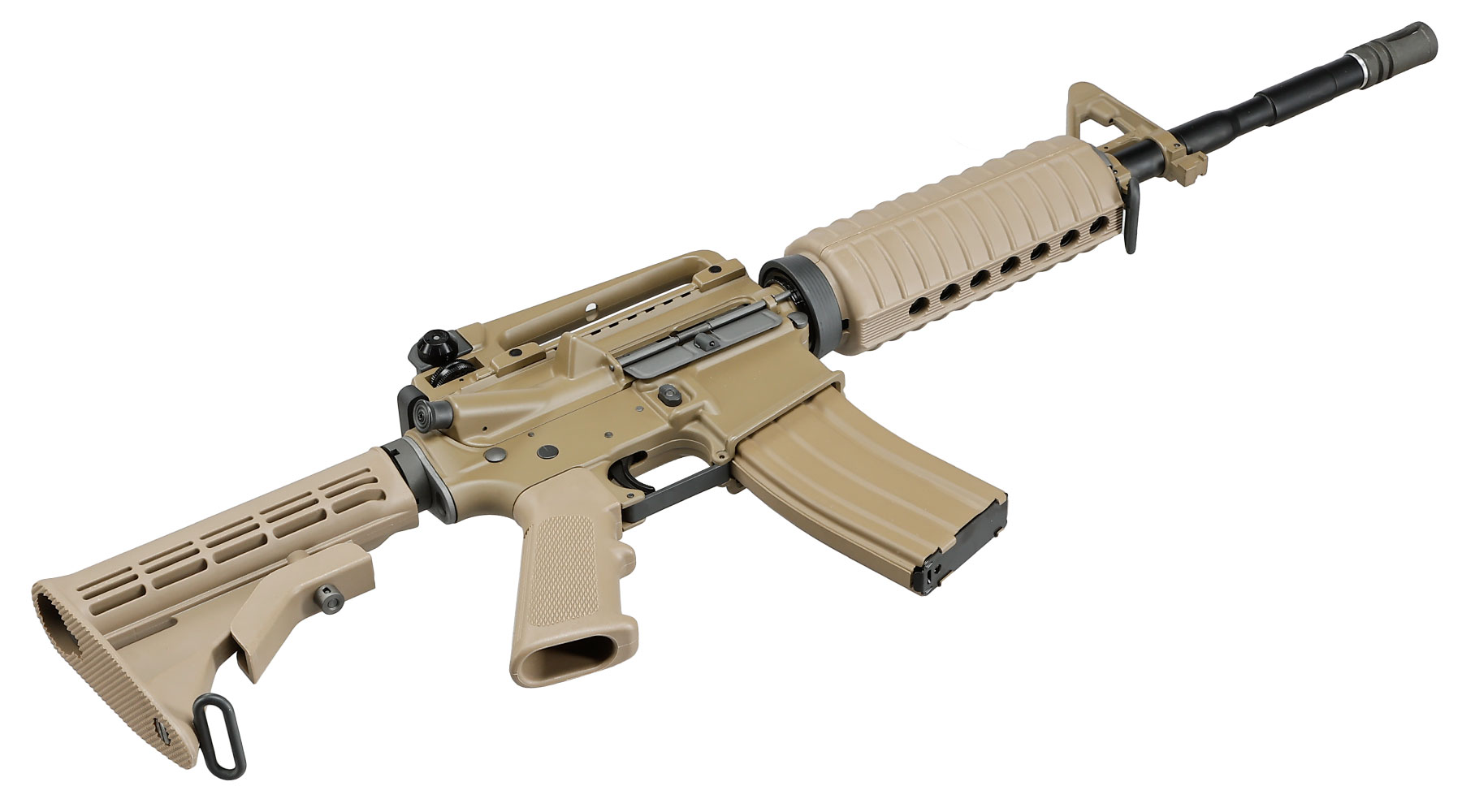 Wei-ETech M4A1 Carbine Vollmetall AWSS Open-Bolt GBB 6mm BB tan - Version 3 Bild 4
