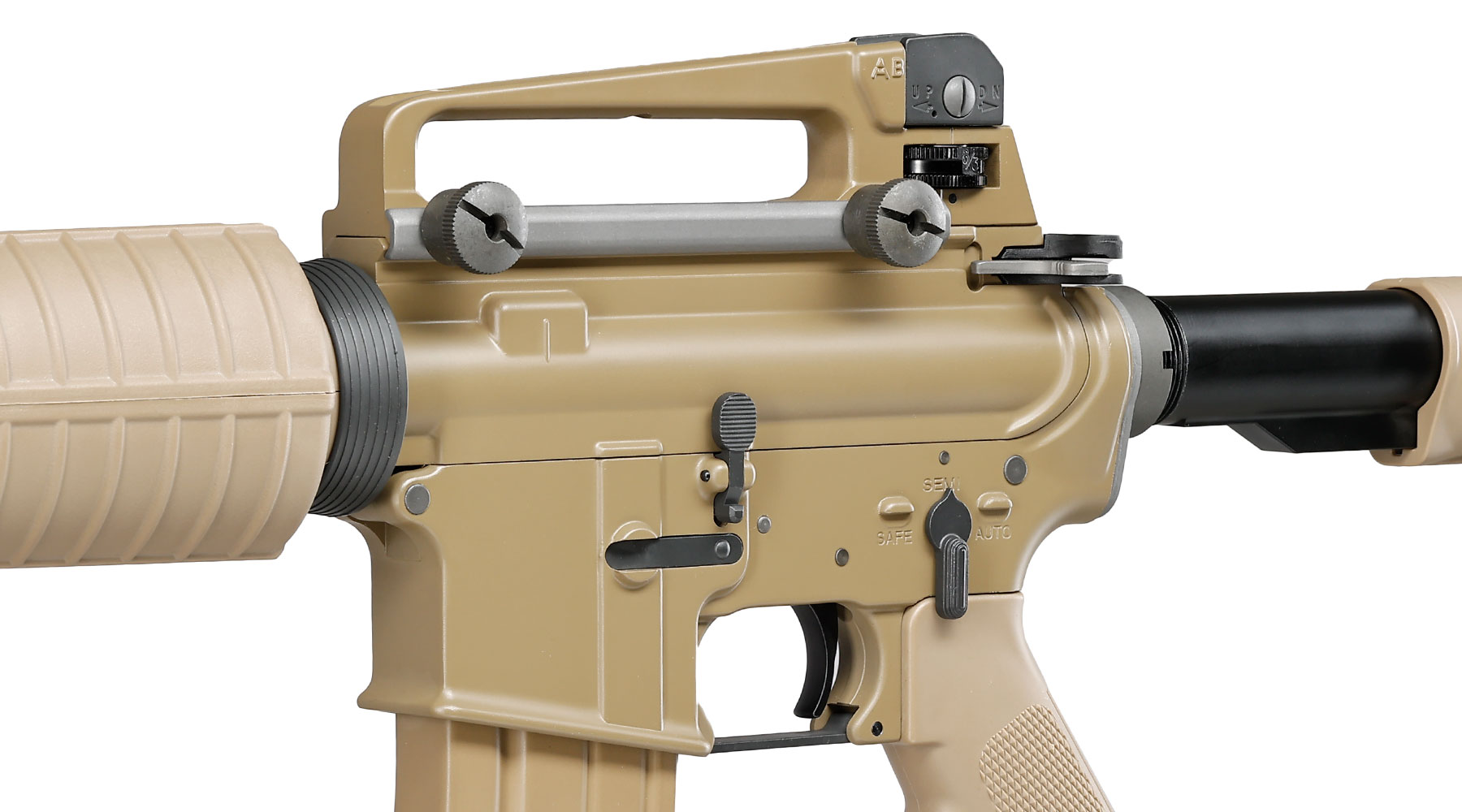 Wei-ETech M4A1 Carbine Vollmetall AWSS Open-Bolt GBB 6mm BB tan - Version 3 Bild 7
