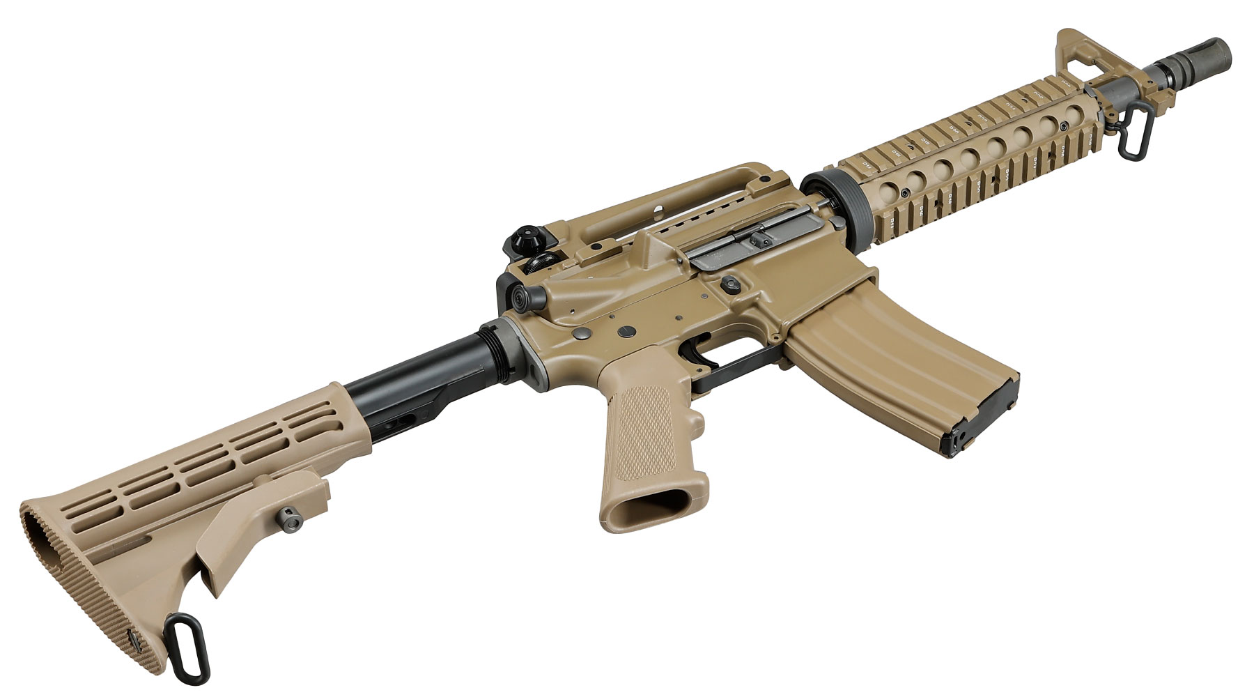 Wei-ETech M4 CQB RIS Vollmetall AWSS Open-Bolt GBB 6mm BB tan - Version 3 Bild 5