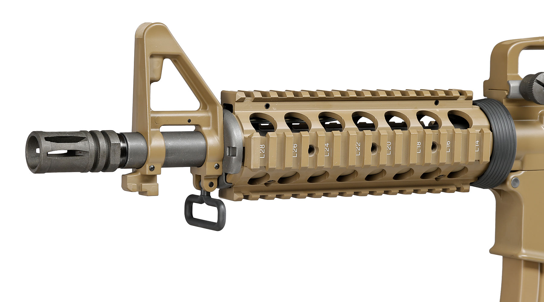 Wei-ETech M4 CQB RIS Vollmetall AWSS Open-Bolt GBB 6mm BB tan - Version 3 Bild 6