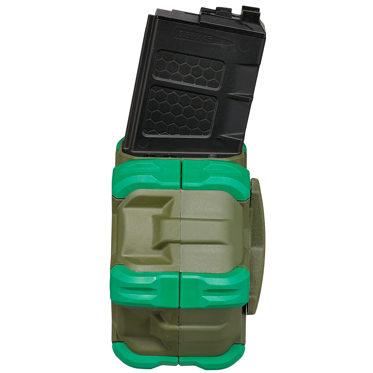 Wei-ETech M4 / M16 GBB Single Trommelmagazin Hi-Cap 350 Schuss oliv - Version 3 - Softairgas Version Bild 7