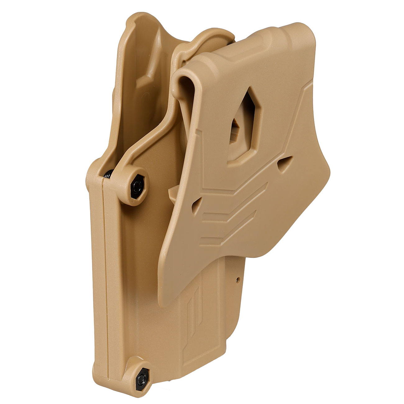 Amomax Per-Fit Universal Tactical Holster Polymer Paddle - passend fr ber 80 Pistolen Rechts khaki Bild 5