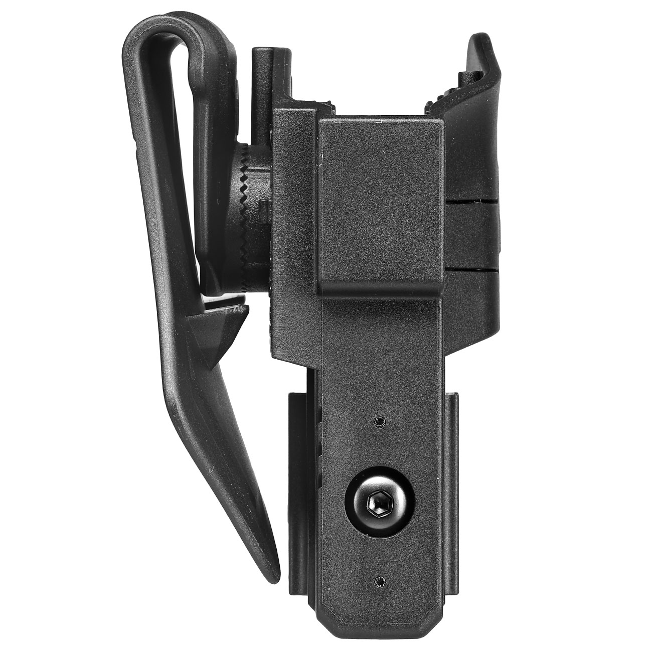Amomax Per-Fit Rail Universal Tactical Holster Polymer Paddle - passend fr Pistolen mit Underbarrel Rail Rechts schwarz Bild 2