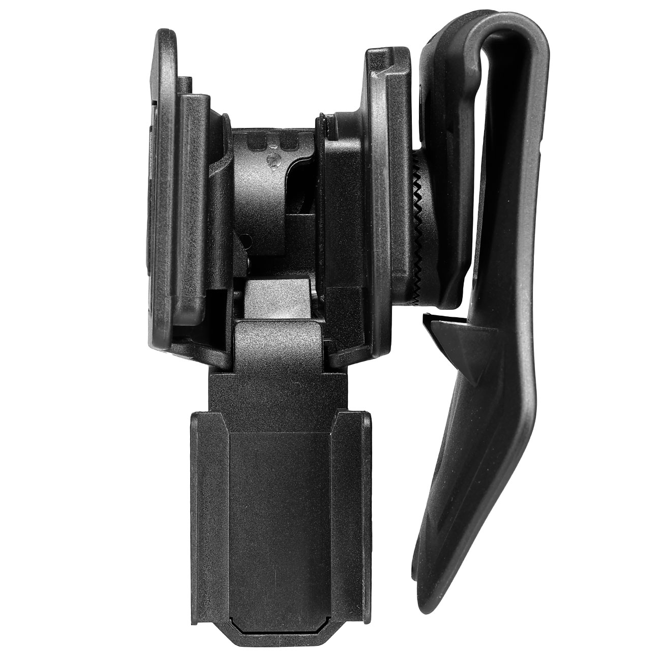 Amomax Per-Fit Rail Universal Tactical Holster Polymer Paddle - passend fr Pistolen mit Underbarrel Rail Rechts schwarz Bild 6