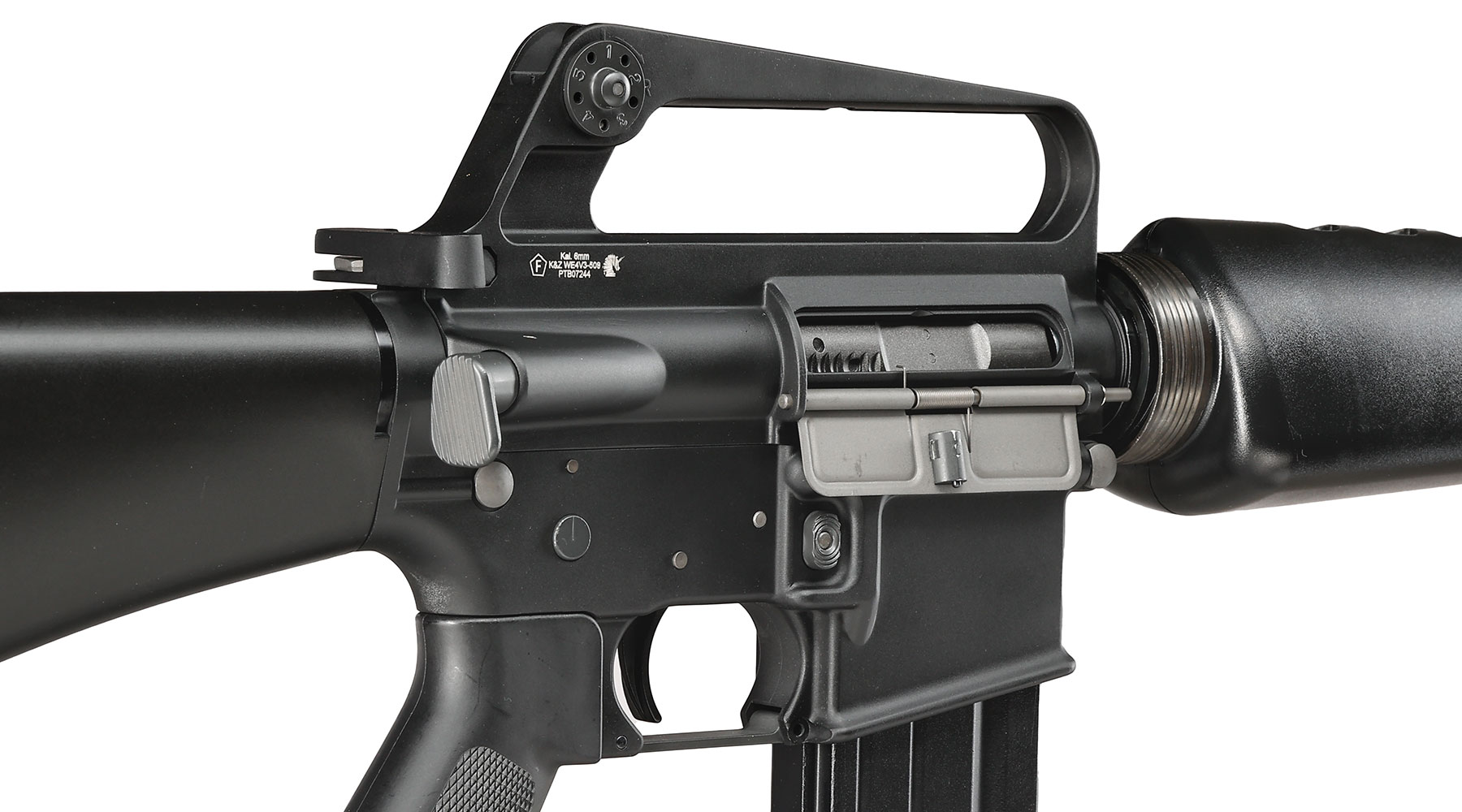 Wei-ETech M16A1 Rifle Vollmetall AWSS Open-Bolt GBB 6mm BB schwarz - Version 3 Bild 7
