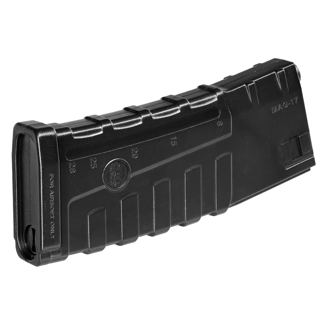 CAA Airsoft Division M4 / M16 MAG-17 Lightweight Polymer Magazin Mid-Cap 140 Schuss schwarz Bild 1